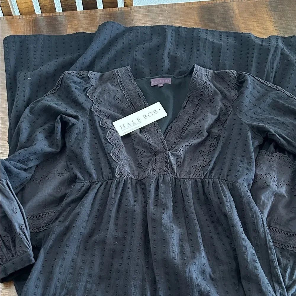Hale Bob Charcoal Lace dress
